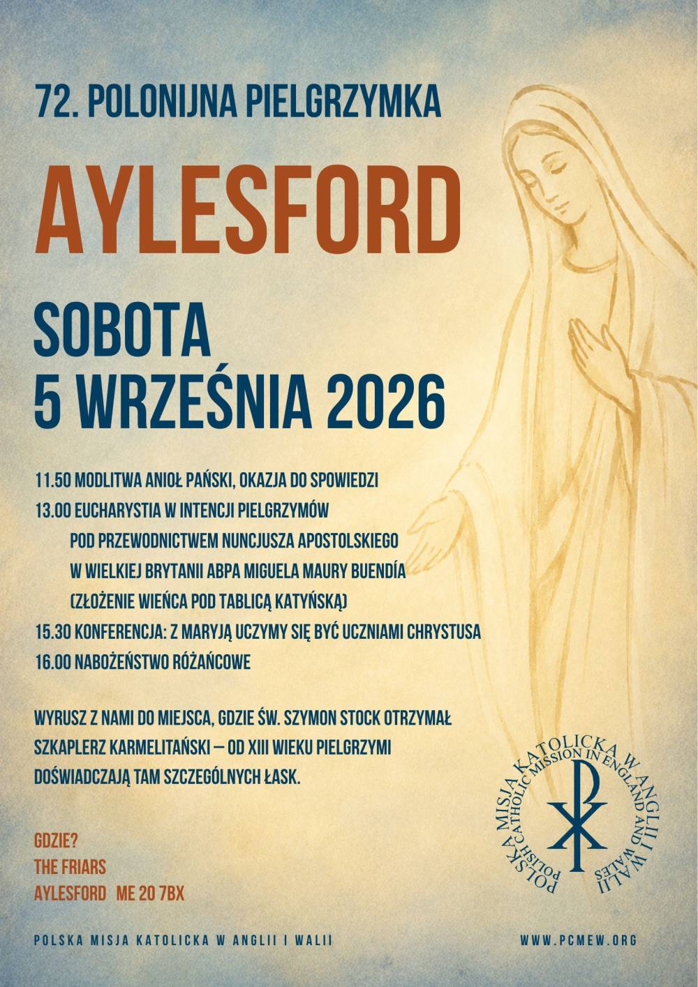 72. Polonijna Pielgrzymka do Aylesford