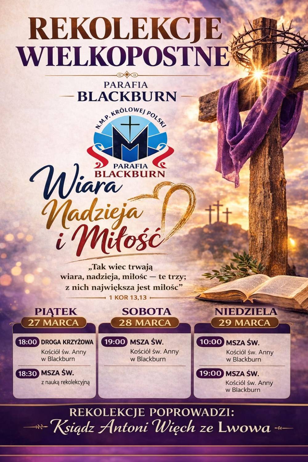 Rekolekcje Wielkopostne 2026